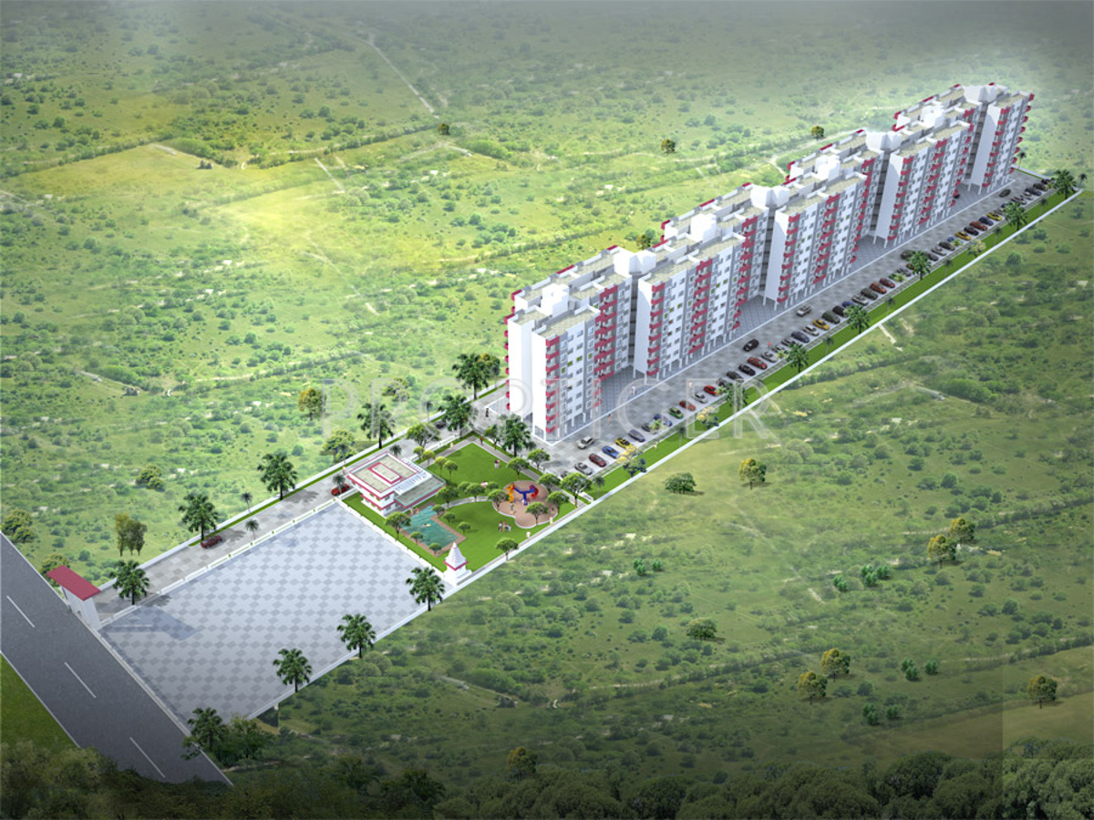 546 sq ft 1 BHK 1T Apartment for Sale in Spark Realty Urban Bliss