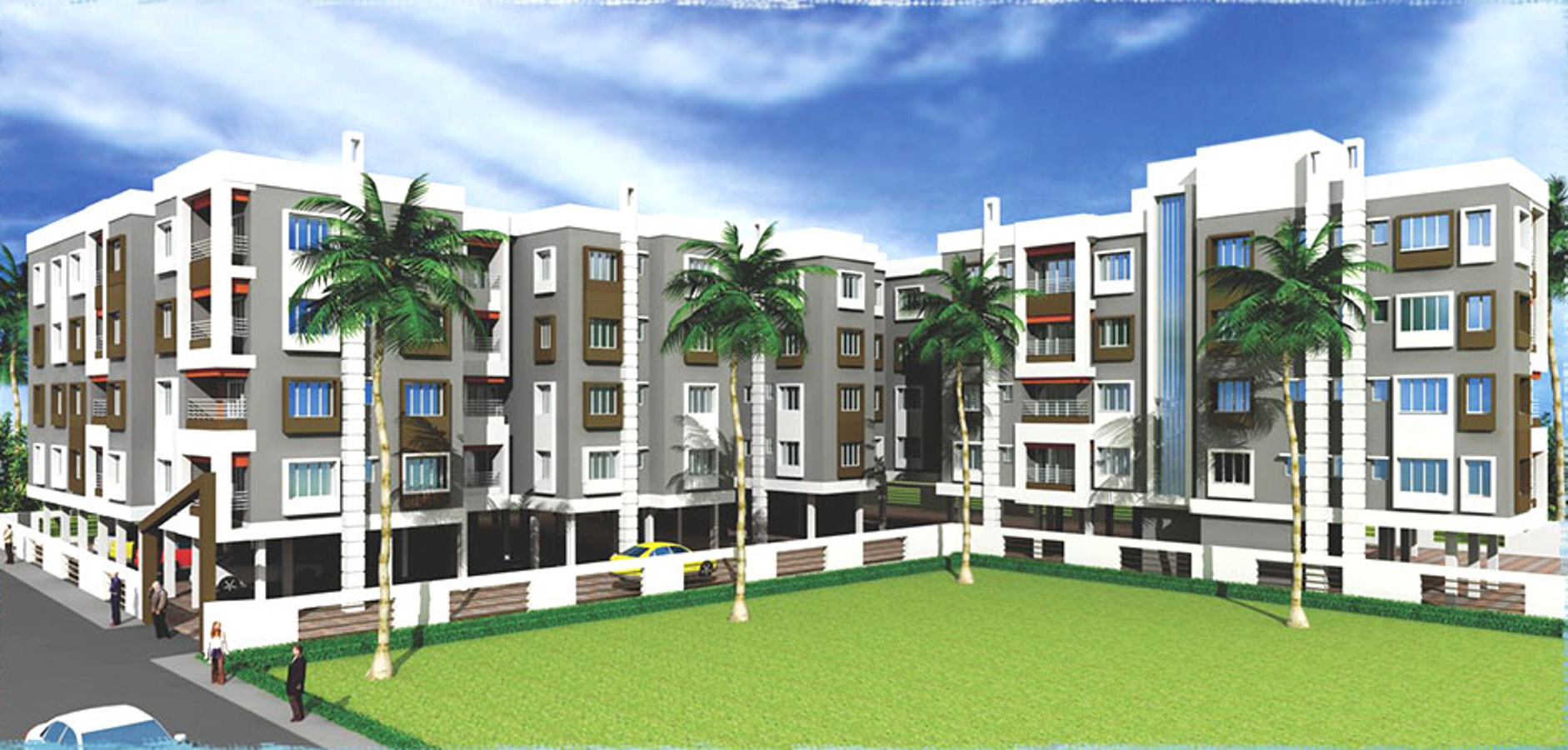 2, 3, 4 BHK Cluster Plan Image Vinayak Skyline Lakeview for sale at
