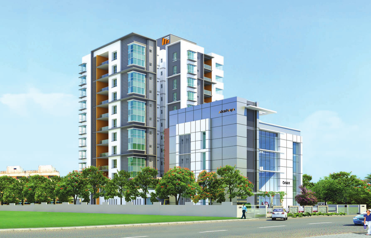 Main Elevation Image 1 of Akshaya Homes Orbit 11, Unit available at