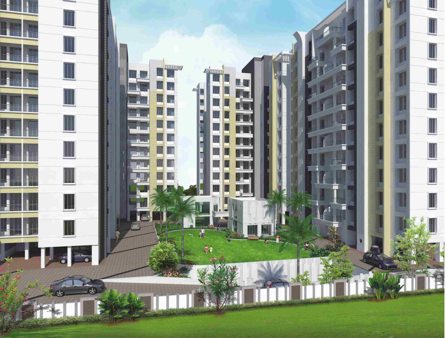 2, 3 BHK Cluster Plan Image Metro Properties Pune Greens for sale Rs