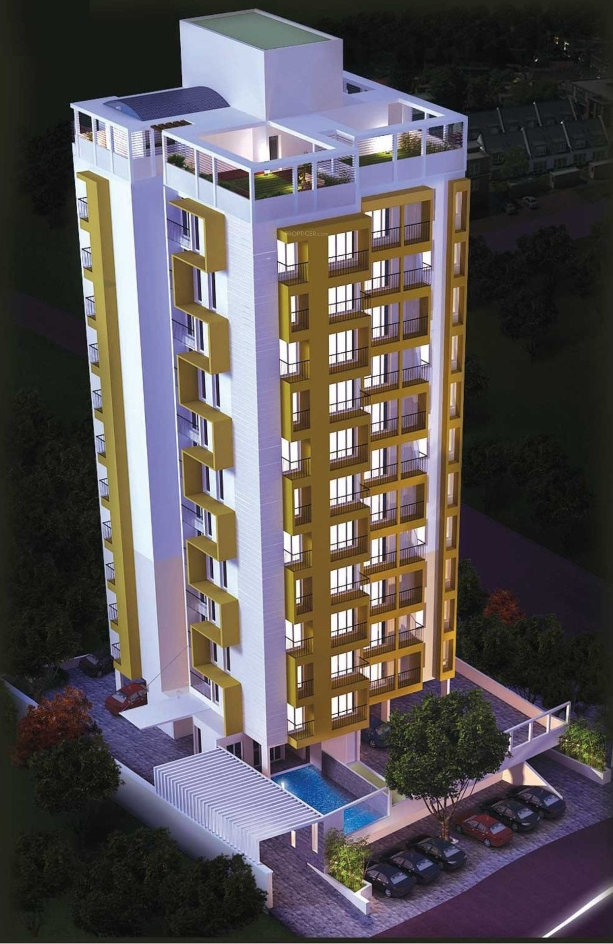864 sq ft 2 BHK 2T Apartment for Sale in Nucleus Premium Saffron