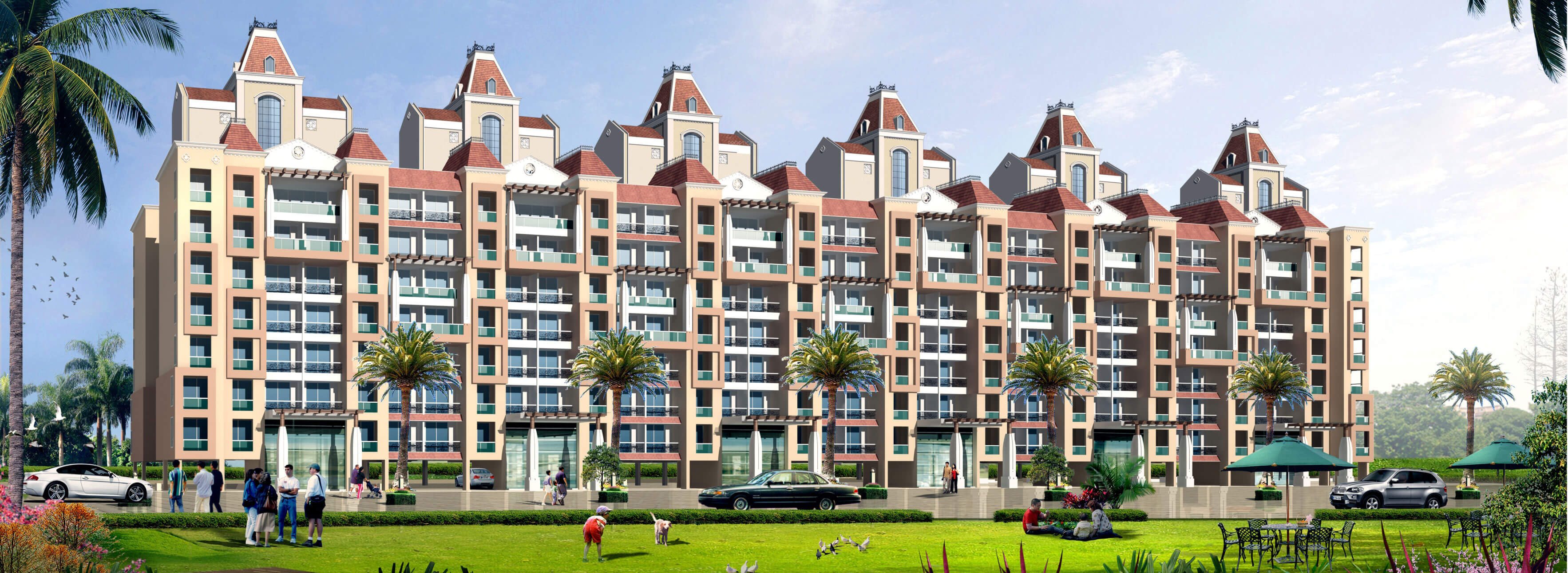 Site Plan Image of Mohan Group Ocean Park Residency Dona Paula Goa