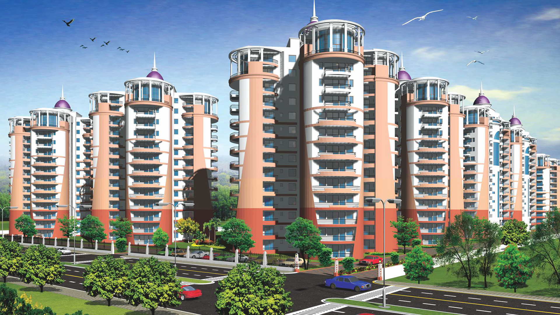 Main Elevation Image 3 of Omaxe Limited Heights, Unit available at