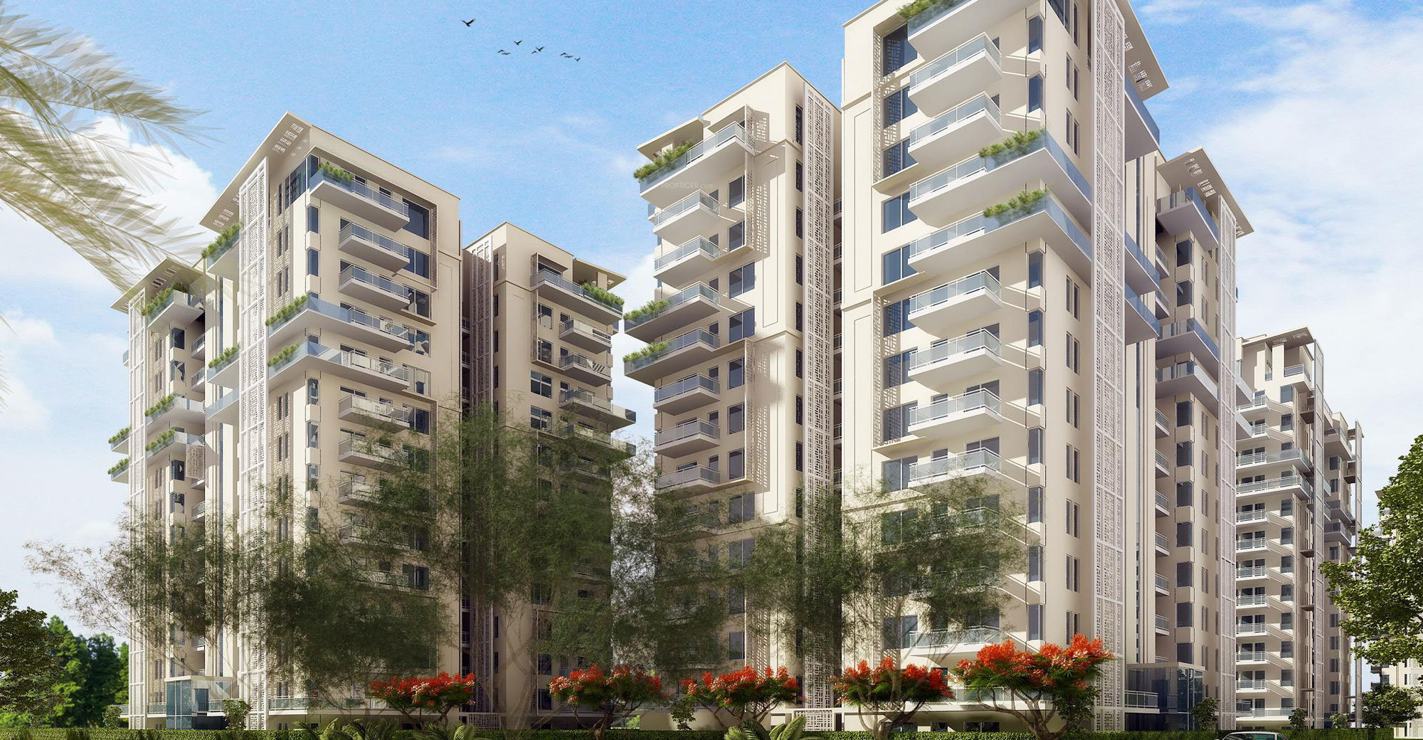 2, 3, 4 BHK Cluster Plan Image Shalimar Corp Gallant for sale at