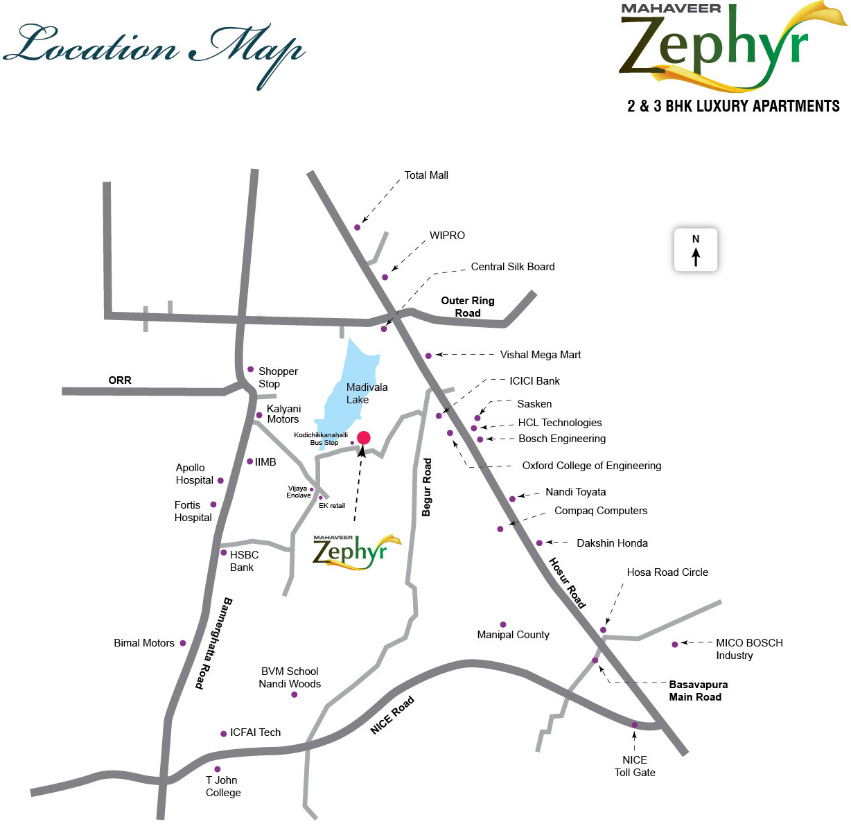 1206 sq ft 2 BHK 2T Apartment for Sale in Mahaveer Group Zephyr Bommanahalli Bangalore