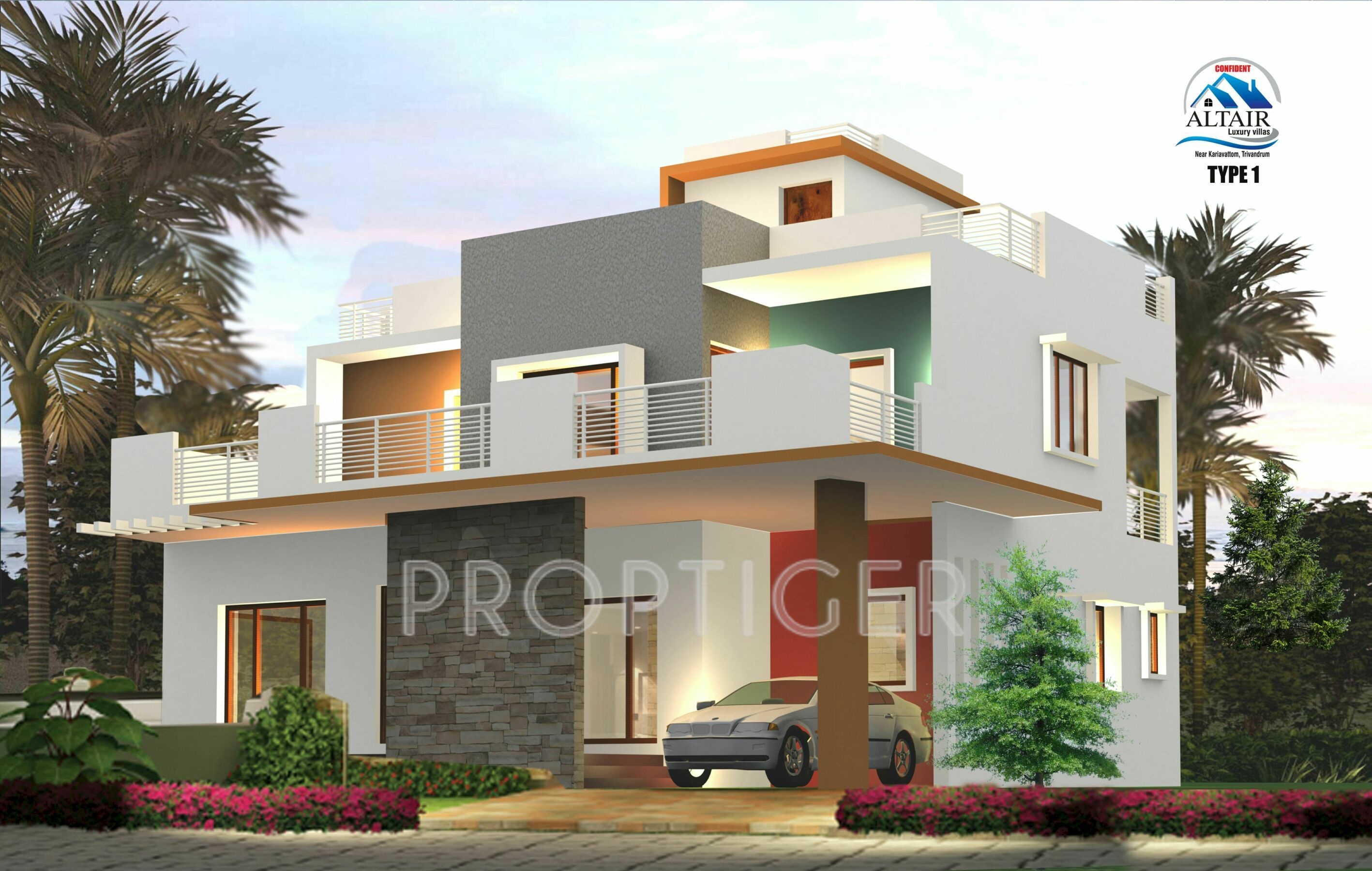 Main Elevation Image 1 of Confident Group Altair, Unit available at