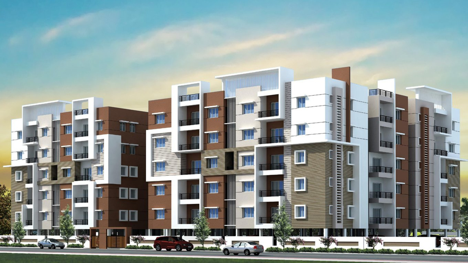 Main Elevation Image 4 of Green Leaves Developers Meadows, Unit