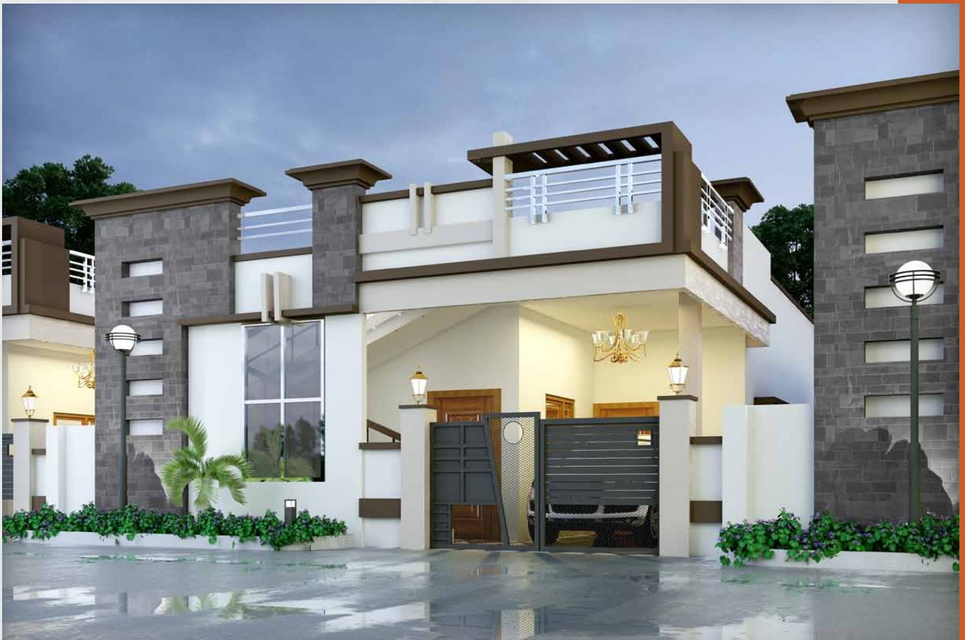 Main Elevation Image 2 of Dream India Monarch, Unit available at