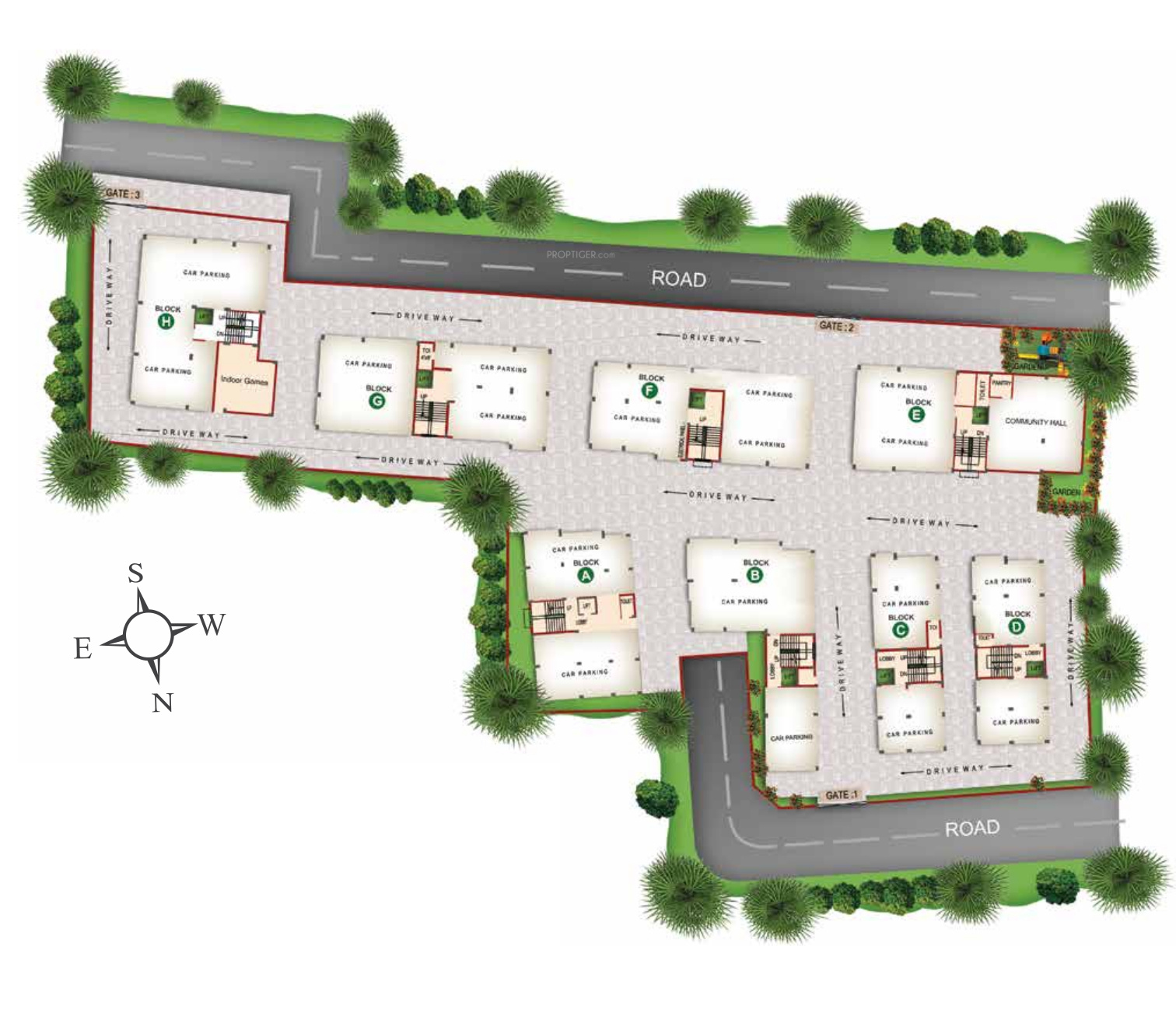 862 sq ft 2 BHK 2T Apartment for Sale in Eden Group Belvedere Nayabad