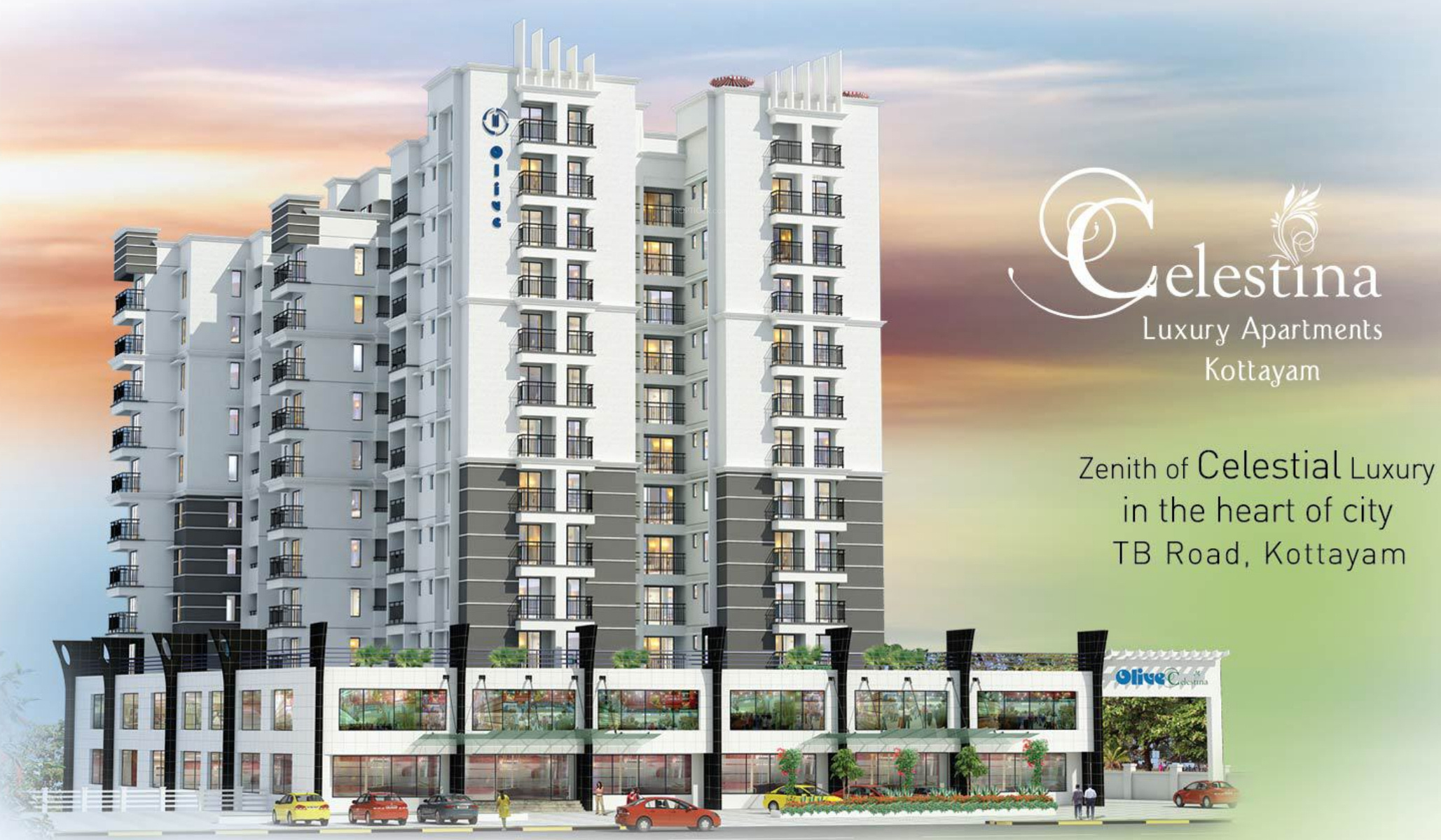 1270 sq ft 2 BHK Floor Plan Image Olive Builders Celestina Available