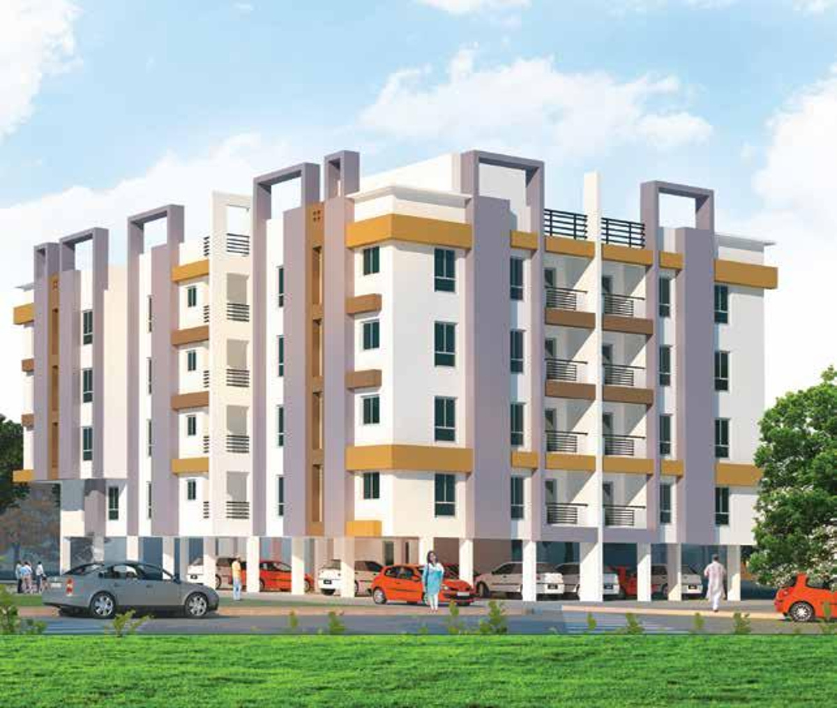 2, 3 BHK Cluster Plan Image Ganguly Group 4 Sight Olivia for sale at