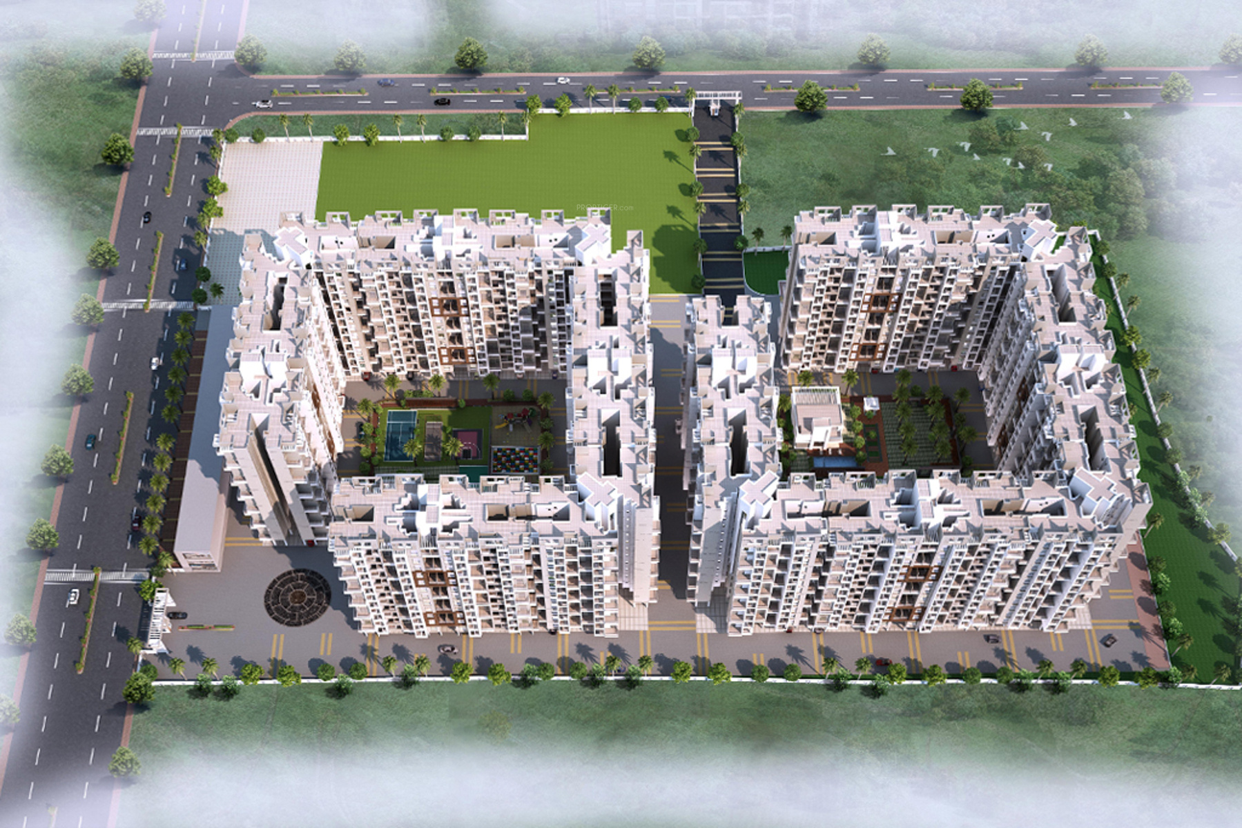 598 sq ft 1 BHK Floor Plan Image Asha Properties Dwarka Square