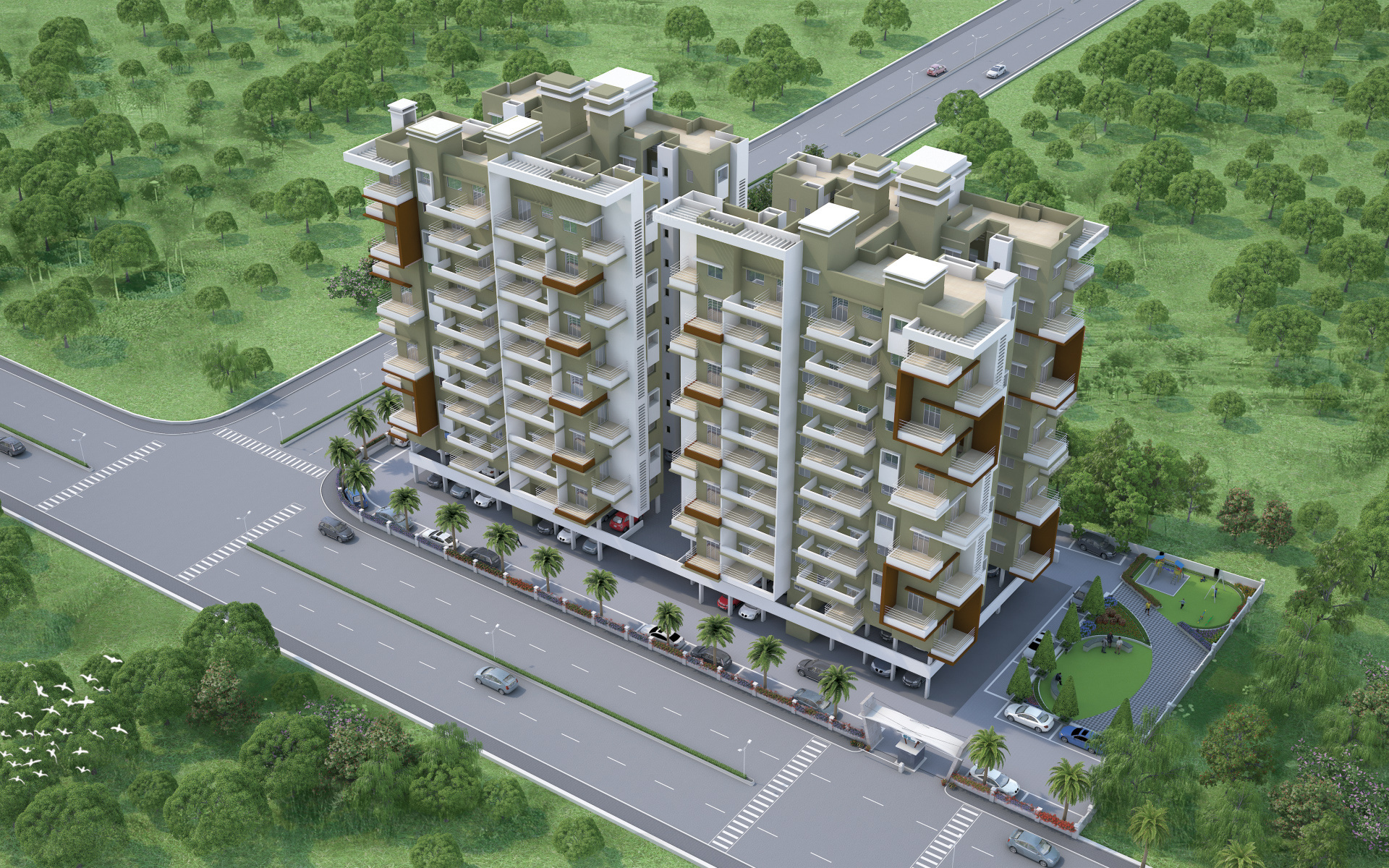 2, 3 BHK Cluster Plan Image GD Square Developers 18 Latitude for sale