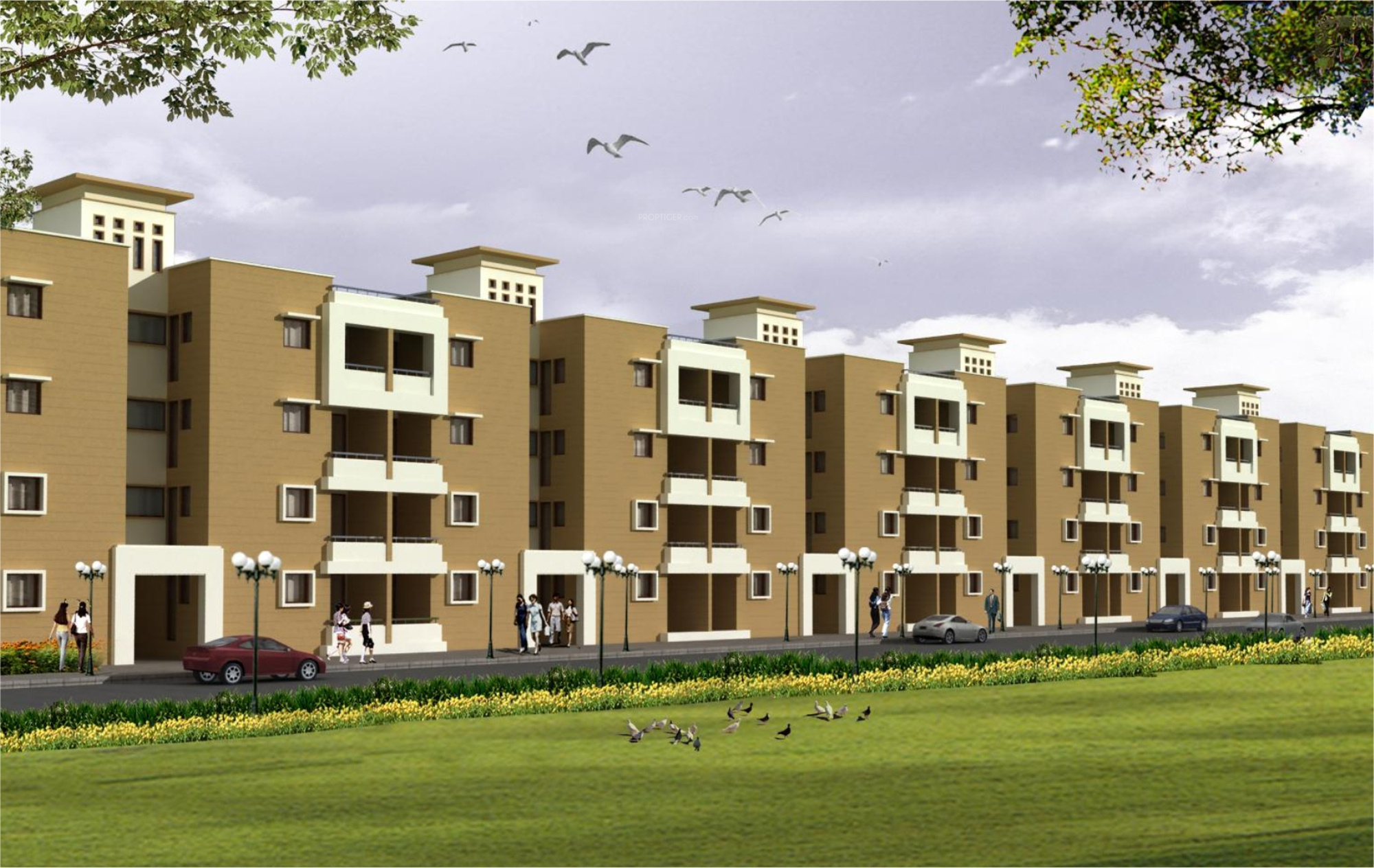 610 sq ft 1 BHK 1T Apartment for Sale in SBP Group Noor Villa 2 Daun