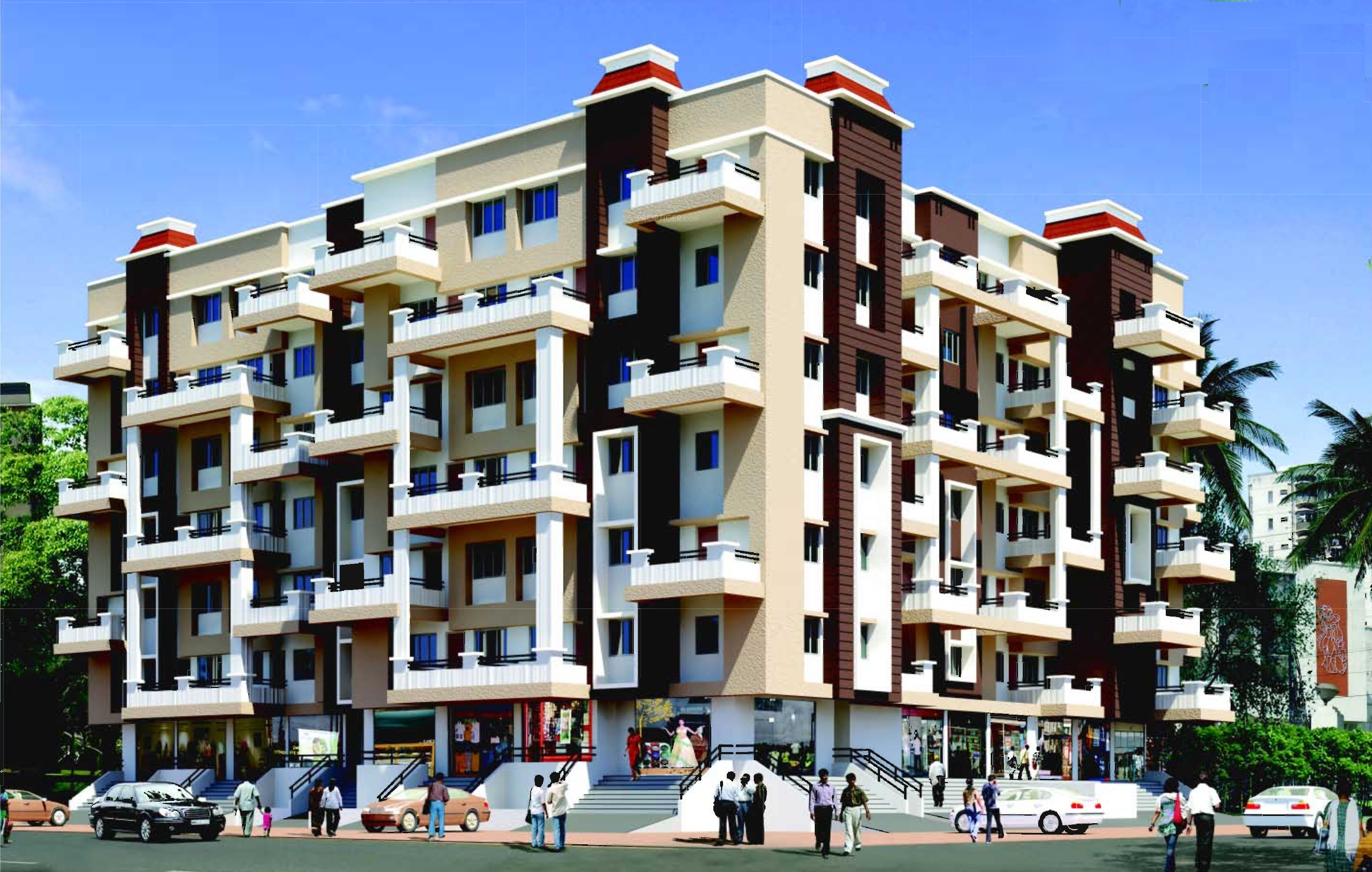 1, 2 BHK Cluster Plan Image Pankaj Constructions Mangal Prabha for