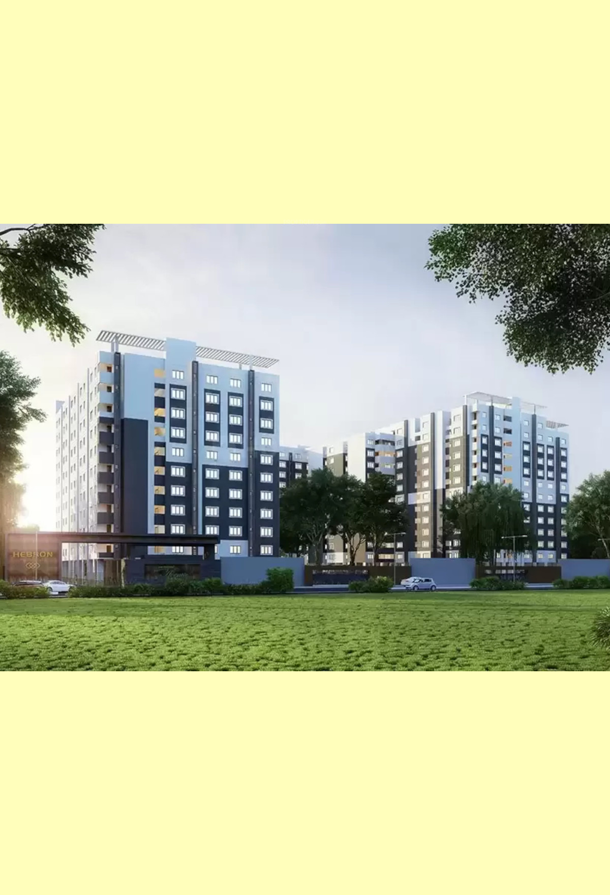 2 BHK Cluster Plan Image Hebron Properties Avenue for sale at