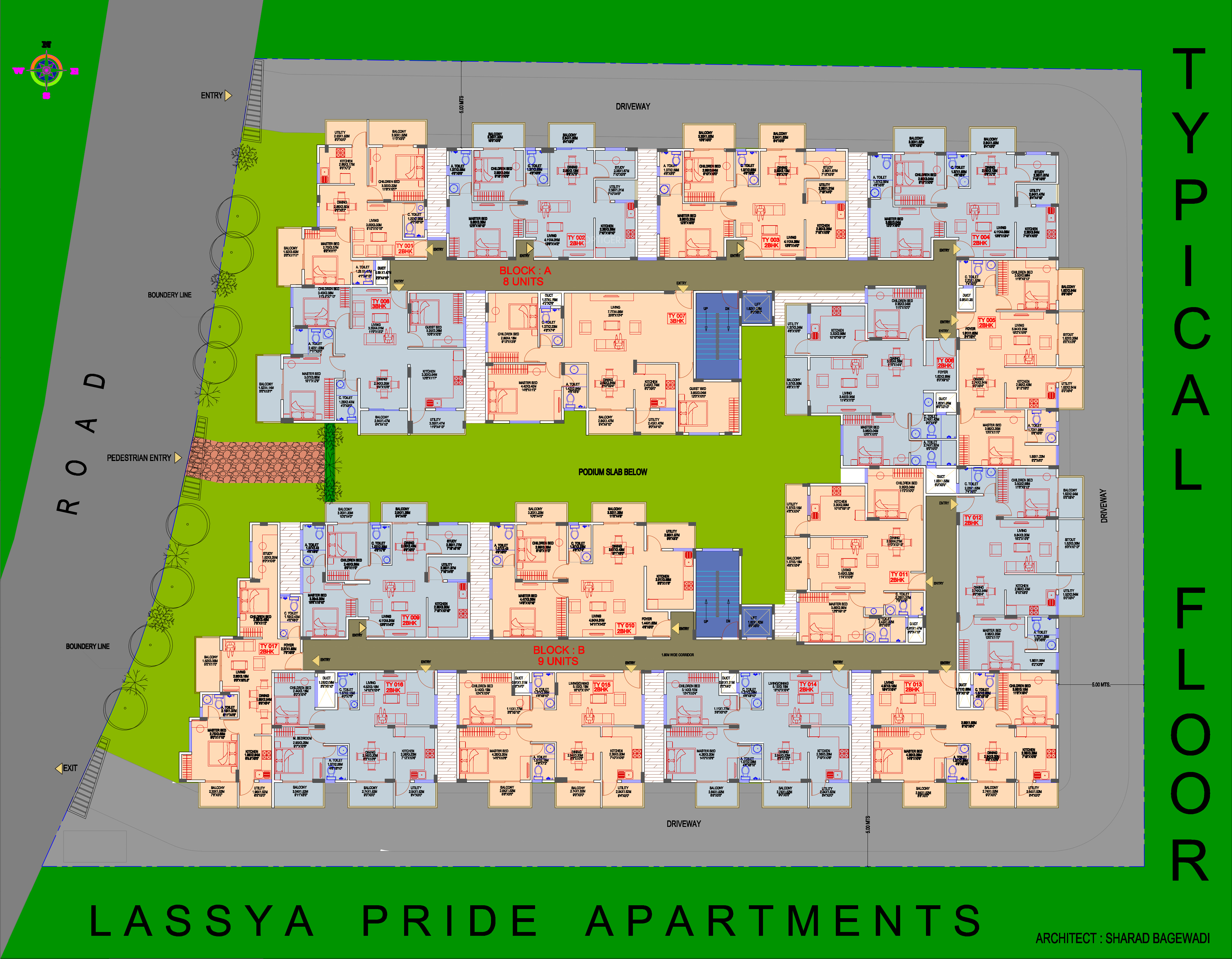 972 sq ft 2 BHK 2T Apartment for Sale in Laasya Projects Pride