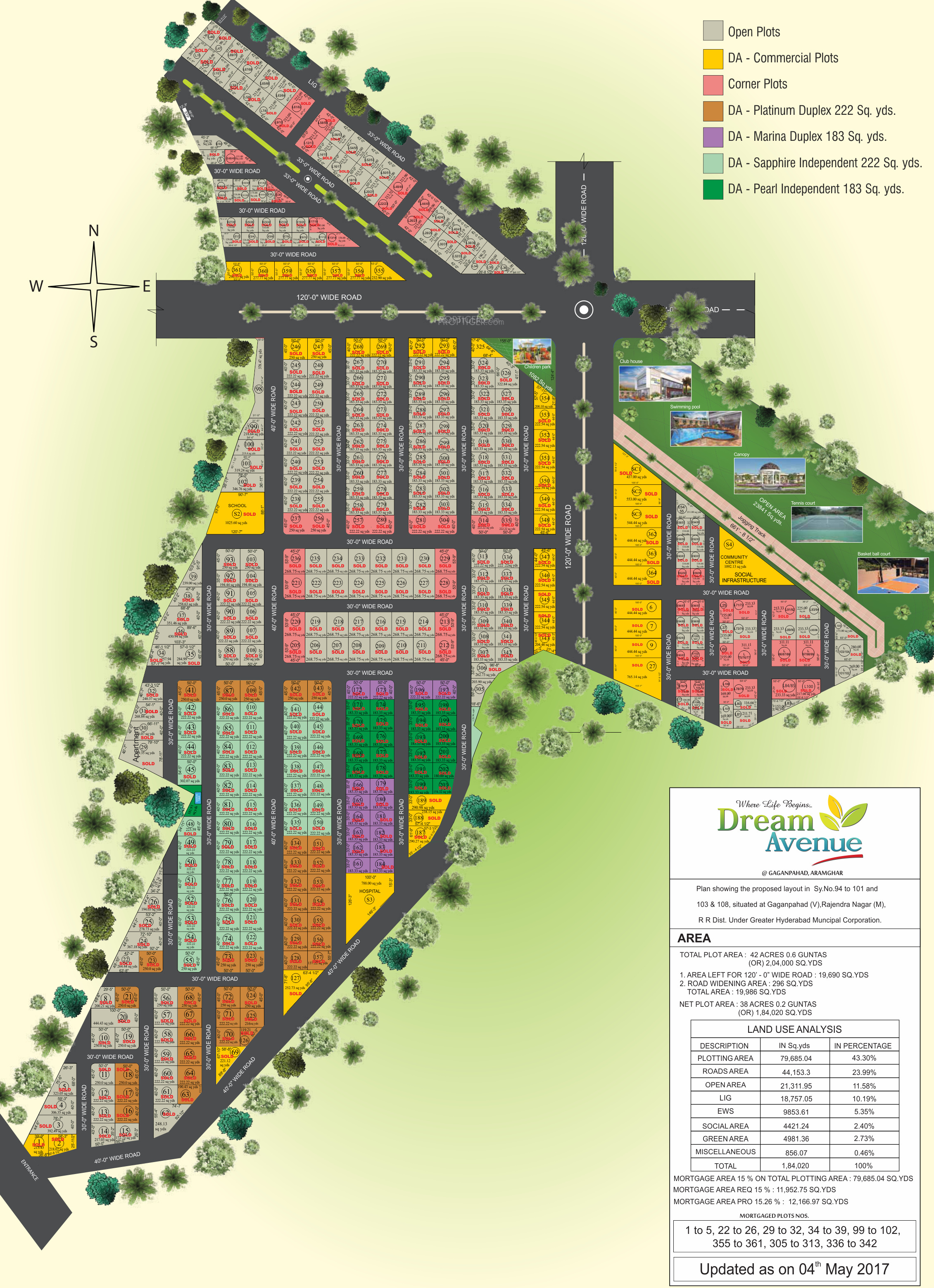 1998 sq ft Plot for Sale in Dream India Avenue Plots Shamshabad Hyderabad