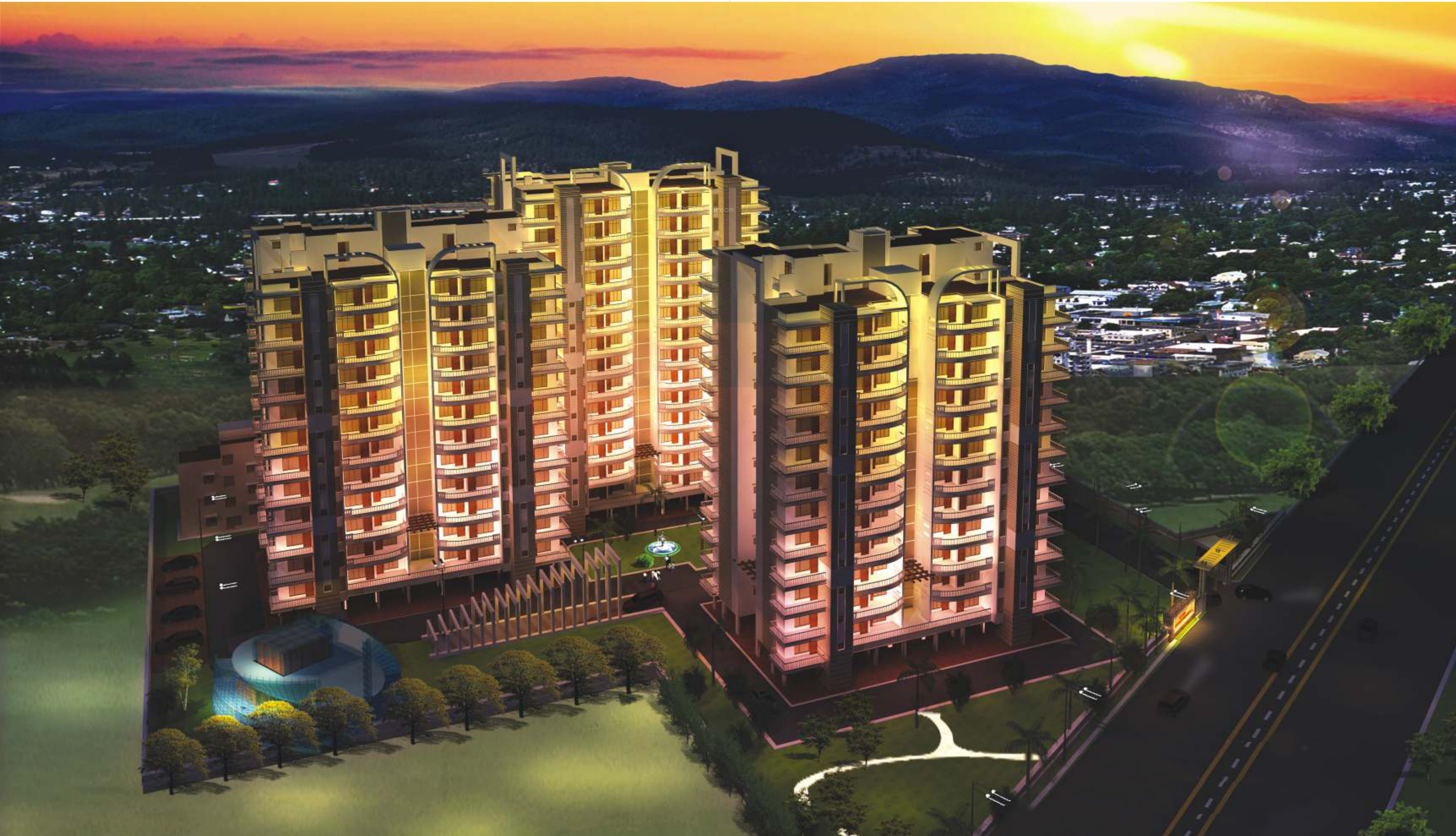 Golden Sand Apartments in Dhakoli, Zirakpur Price, Location Map