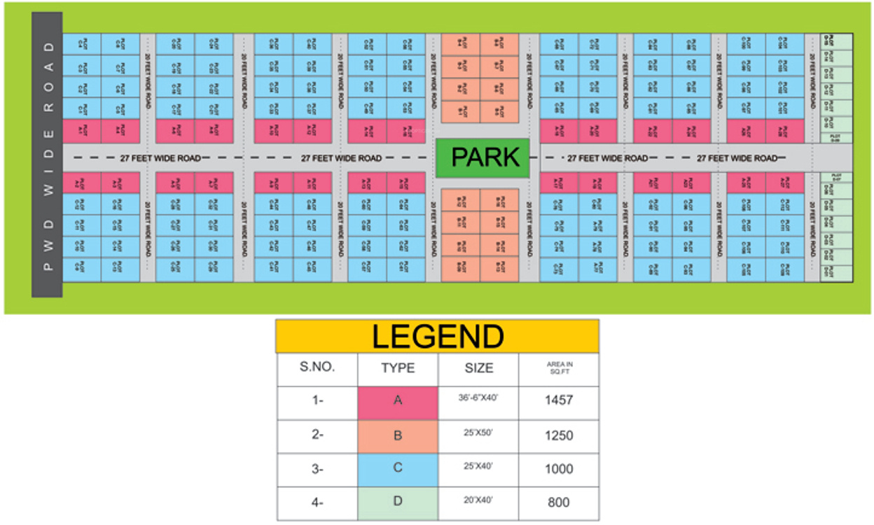 1000 sq ft Plot for Sale in Siddhi Kripa Puram 2 Matiyari Lucknow