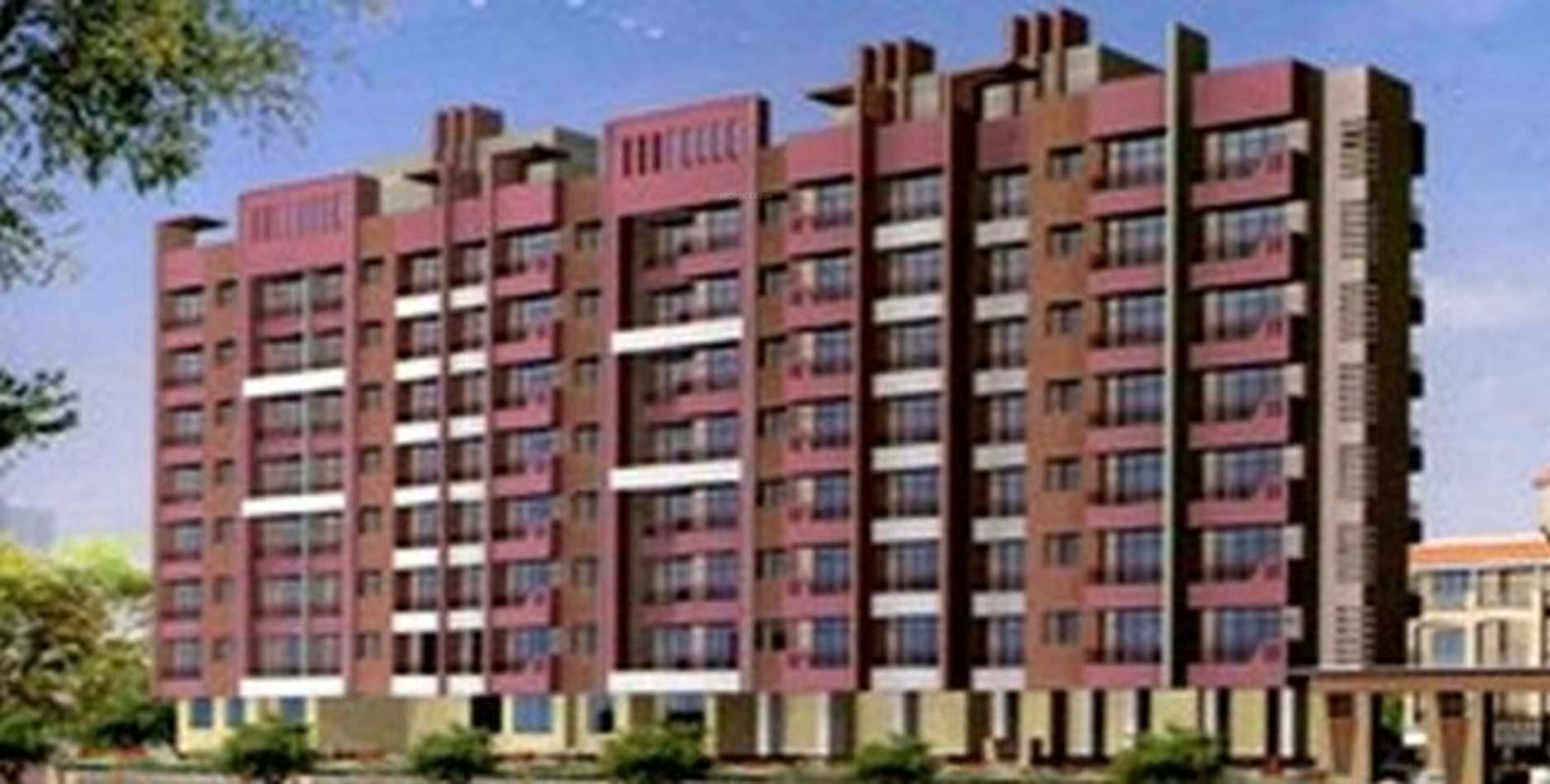 650 sq ft 1 BHK Floor Plan Image Poonam Orchid Available for sale