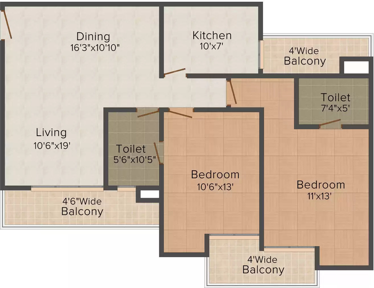 Pushpanjali Imperial Heights in Bhagwant Pur, Dehradun Price