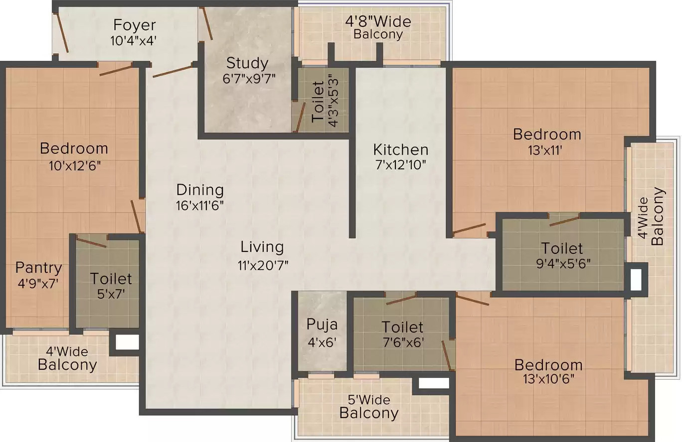 Pushpanjali Imperial Heights in Bhagwant Pur, Dehradun Price