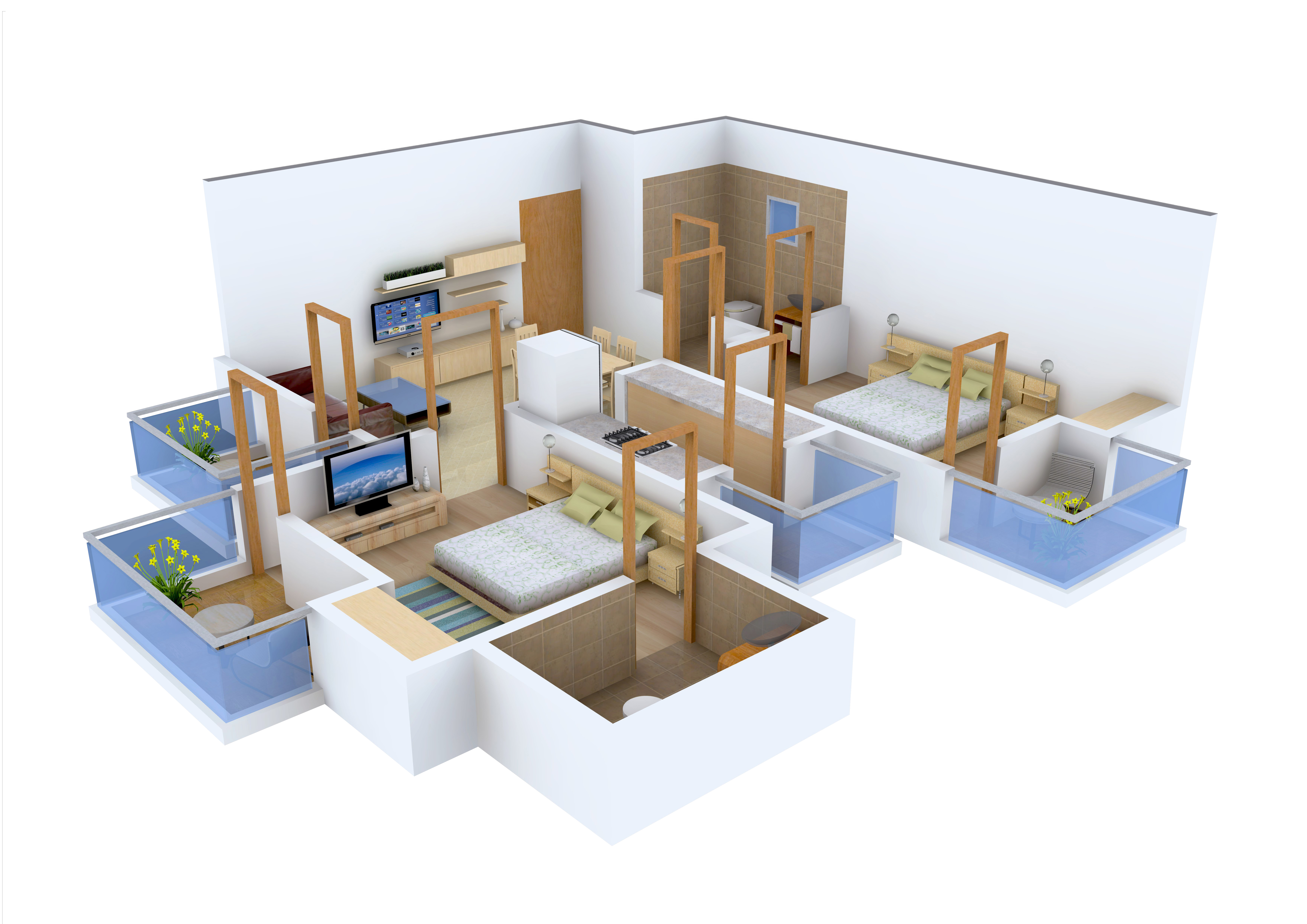 1000 sq ft 2 BHK 2T Apartment for Sale in Amrapali Group Empire