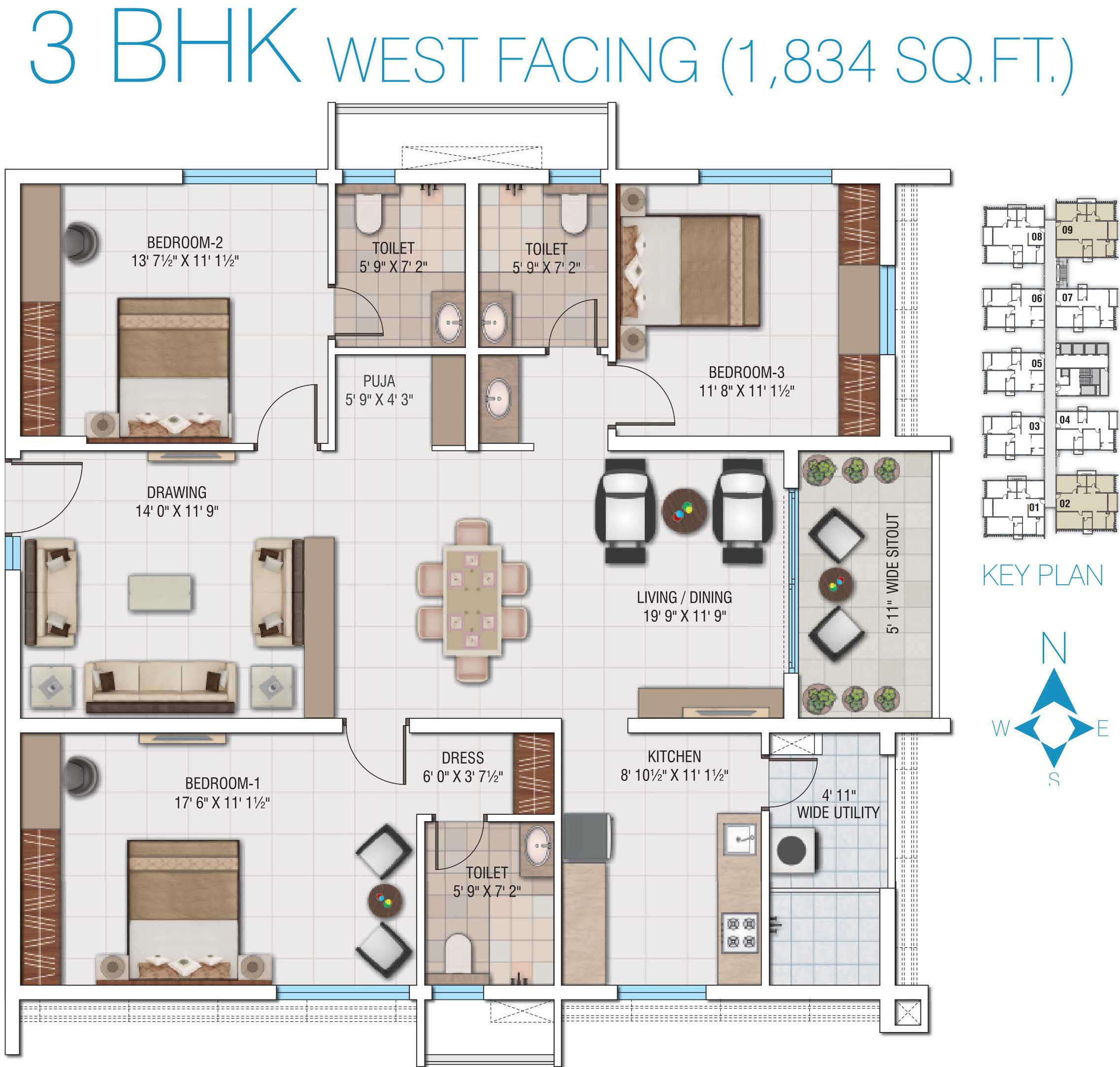 My Home Avatar in Manikonda, Hyderabad Price, Location Map, Floor