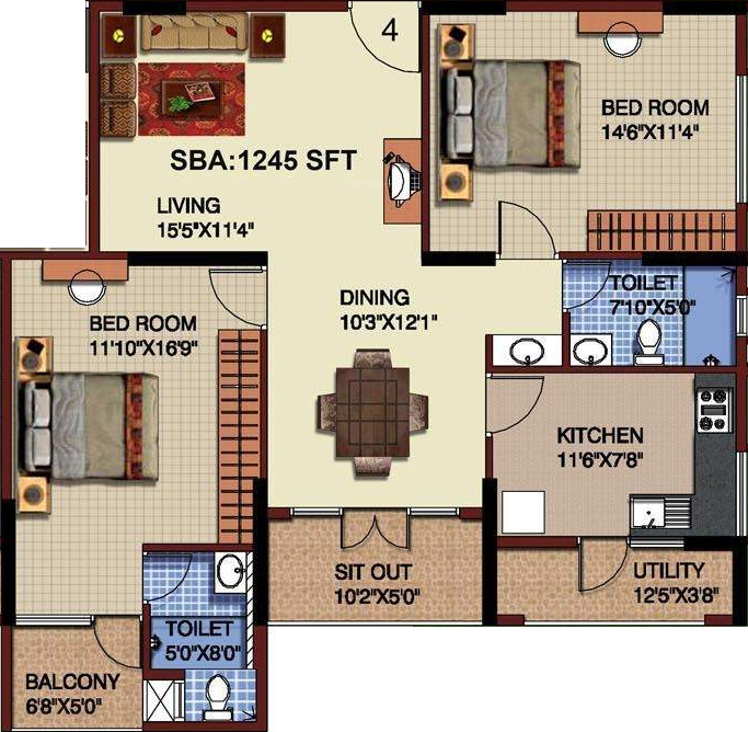 Mahaveer Riviera in JP Nagar Phase 7, Bangalore Price, Location Map