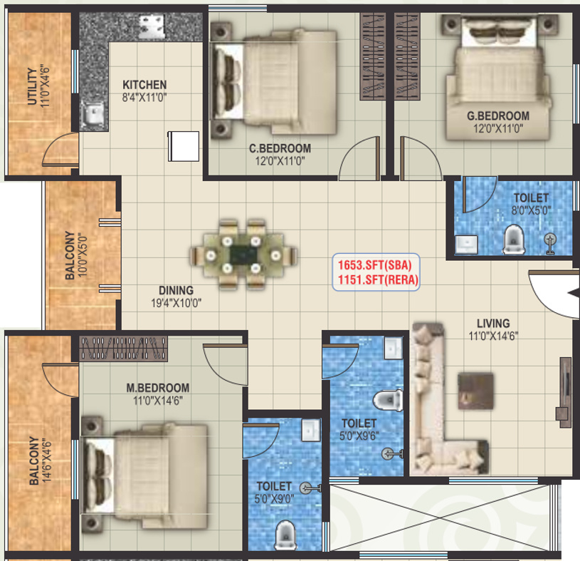 Saranya Soham in Marathahalli, Bangalore Price, Location Map, Floor