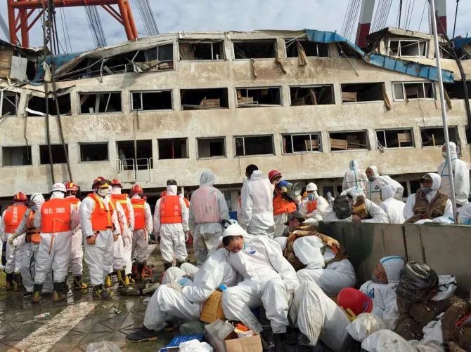 SUNKEN A look inside China's capsized ship