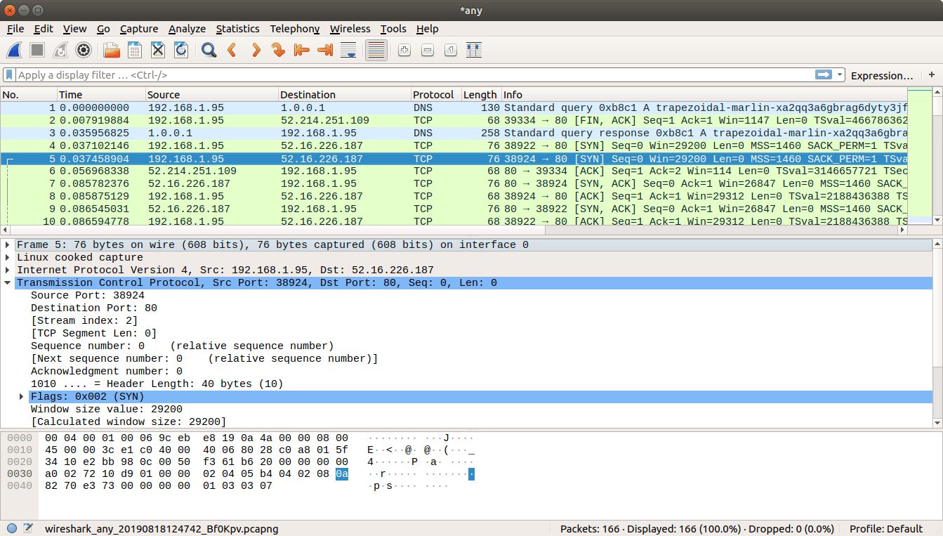 Wireshark TCP