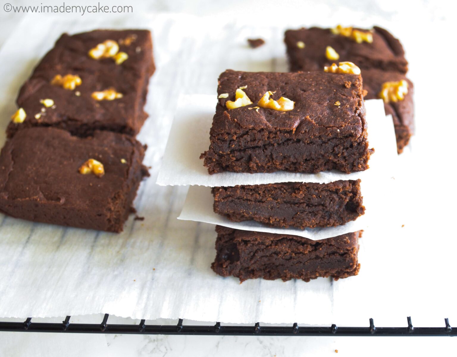 Eggless Cocoa Powder Brownies » I Made My Cake