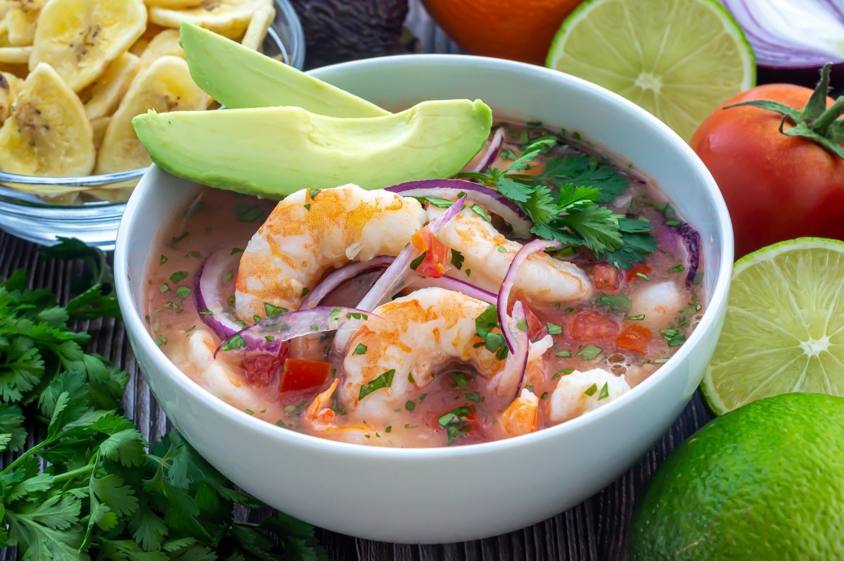 Ceviche de camarón, receta del clásico y tradicional plato ecuatoriano
