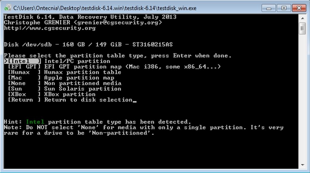 TESTDISK KOSTENLOS DOWNLOADEN