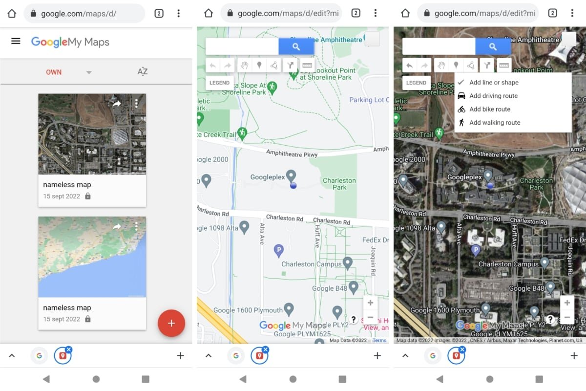 How to save routes in Google Maps