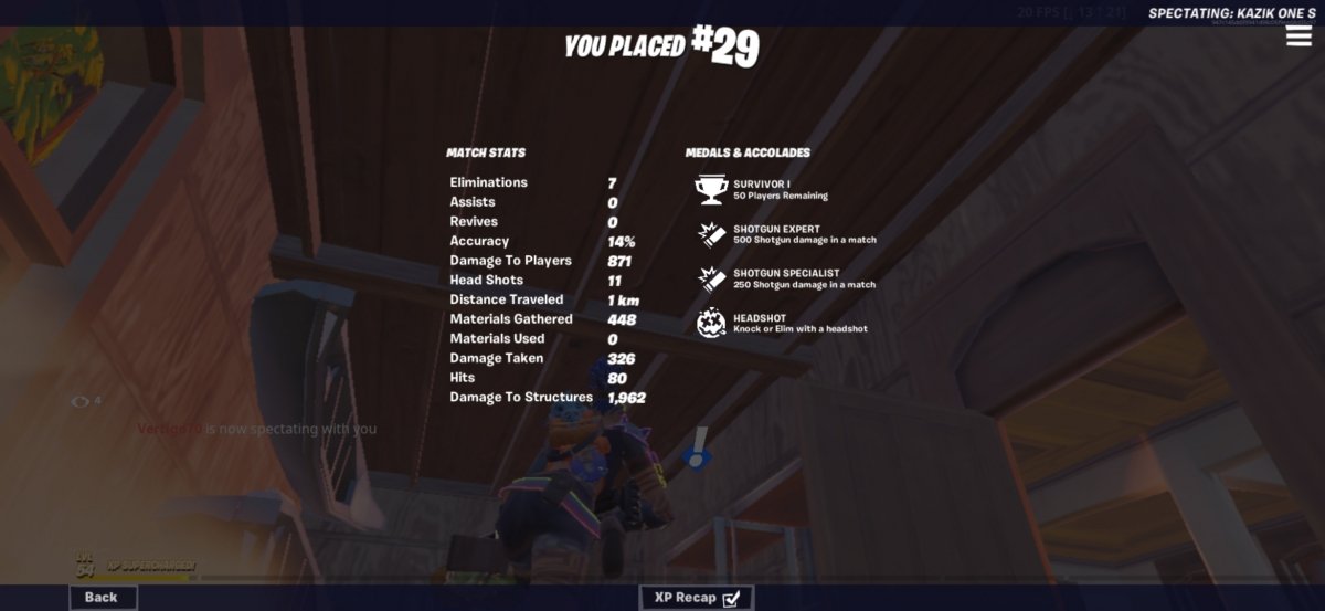 Where can I see my stats in Fortnite