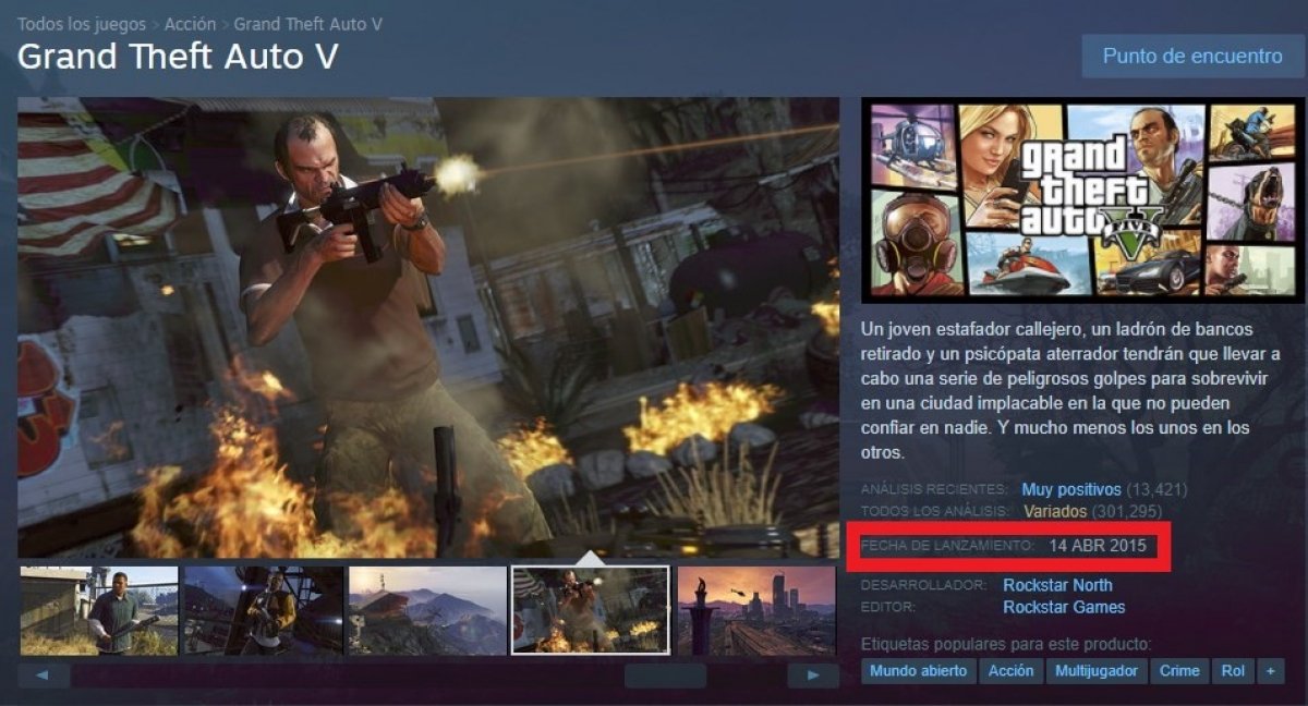 Cuándo salió GTA 5