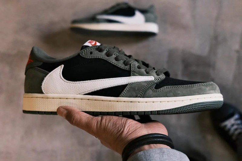 Travis Scott Air Jordan 1 Low Og Black Olive Release Hypebeast
