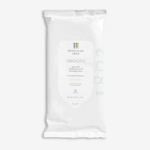 Review Beekman 1802 Smooth Lactic Acid & Willow Bark Face Wipes WIMJ