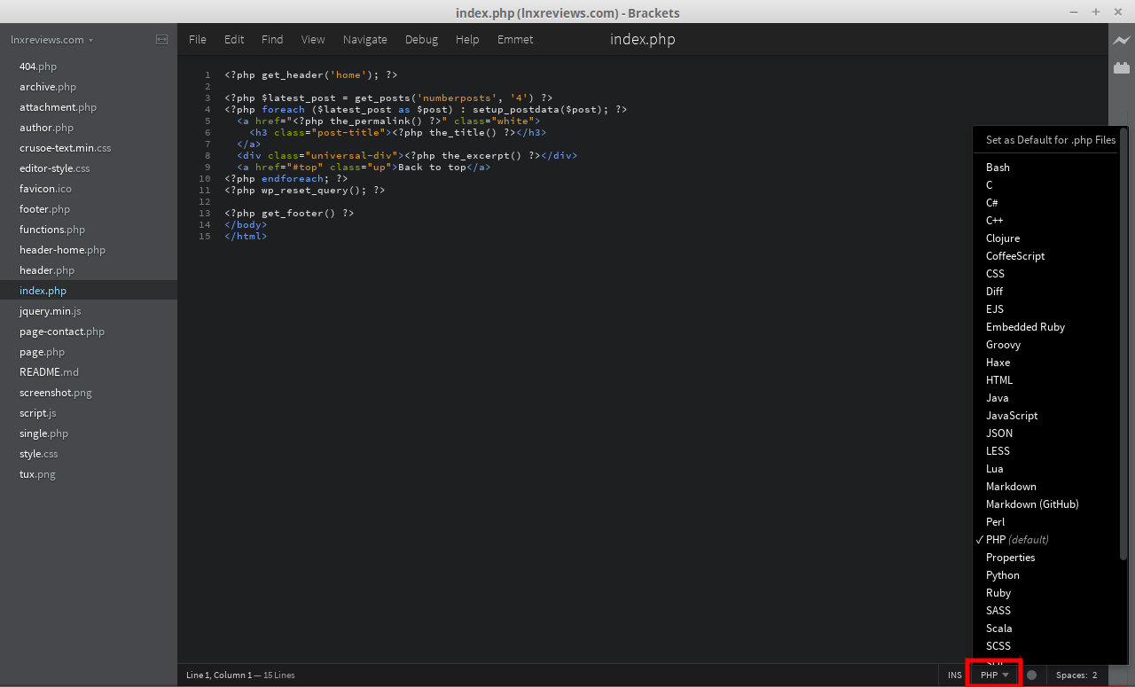 Using PHP in Adobe Brackets Code Editor? (Example) Treehouse Community