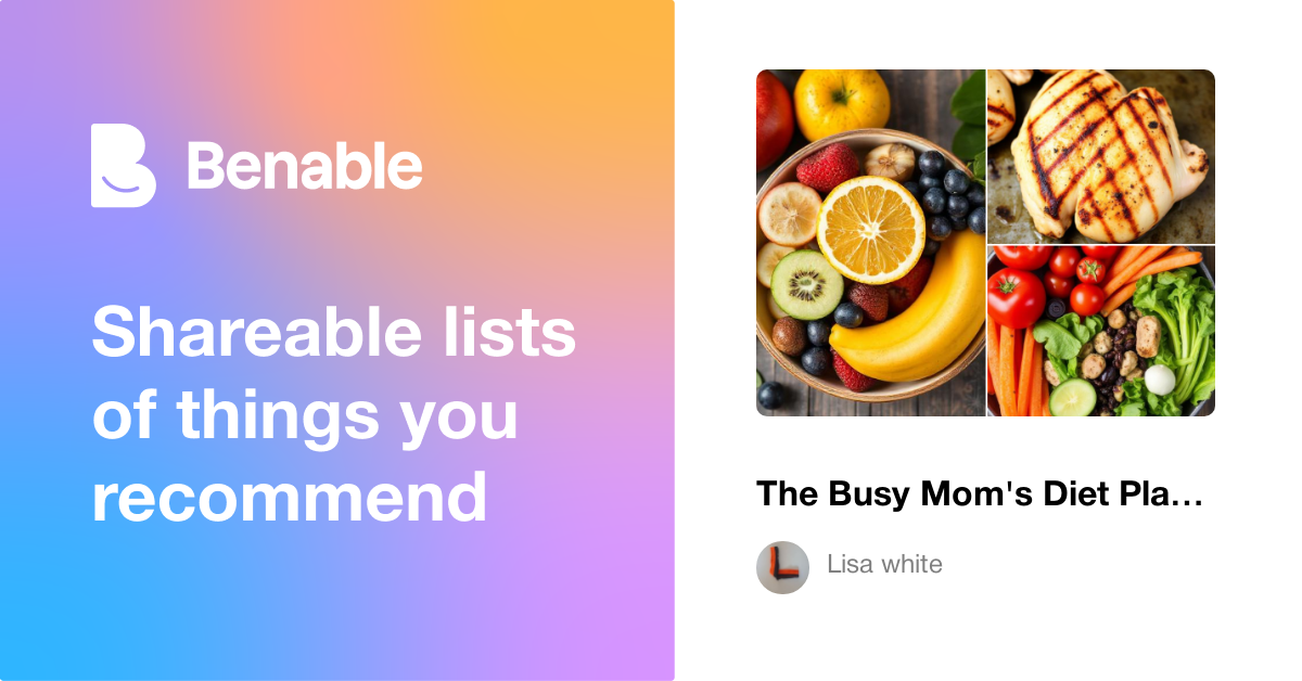 The Busy Mom's Diet Plan Easy, Quick & Actually Doable (7Day Guide)