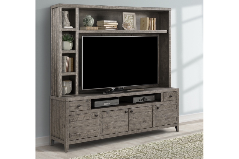 Tempe 2 Piece Entertainment Center in Grey Stone Mor Furniture