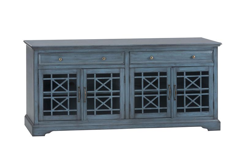Skyy Media Console in Teal, 70 Inch Mor Furniture
