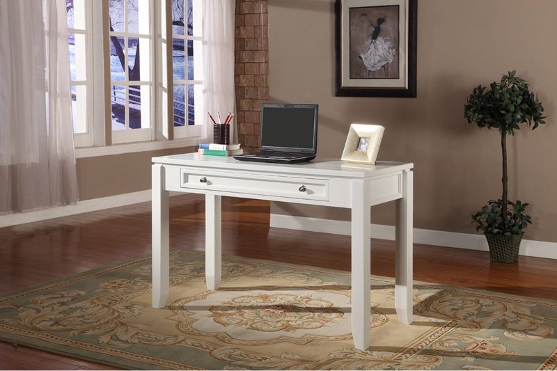 Boca Office Desk in White, 47 Inch Desks Office