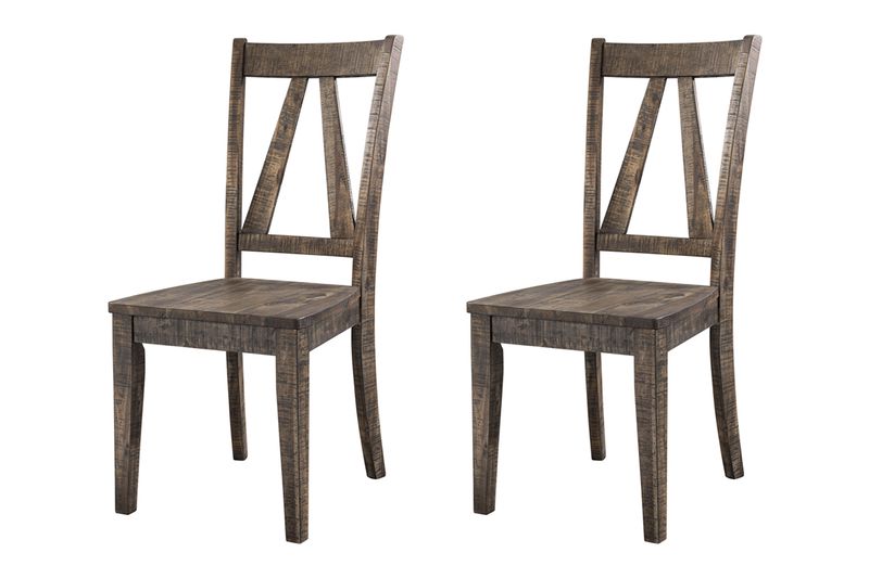 Flynn Side Chair in Walnut, Set of 2 Dining Chairs Dining Room