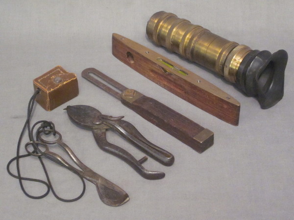 A section of brass telescope, a pair of 19th Century 8th June 2011 Denhams