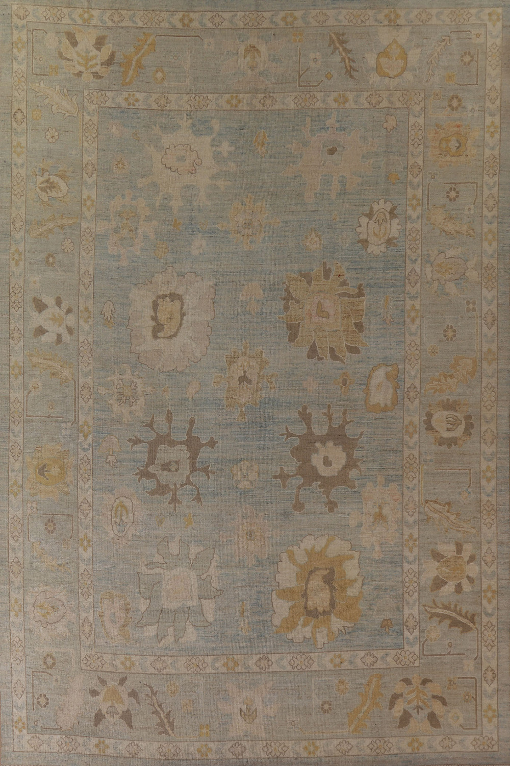 Vegetable Dye Oushak Turkish Area Rug 10x12