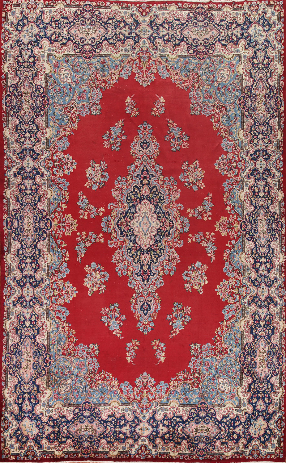 Vegetable Dye Kerman Persian Large Area Rug 10x14